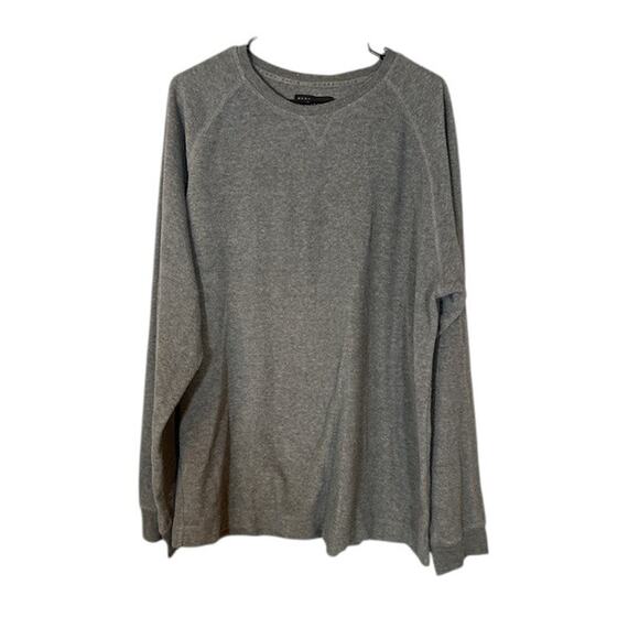 Perry Ellis Portfolio Gray Long Sleeve Fleece Cozy Pullover Sweater Men Sz XL - Picture 1 of 8